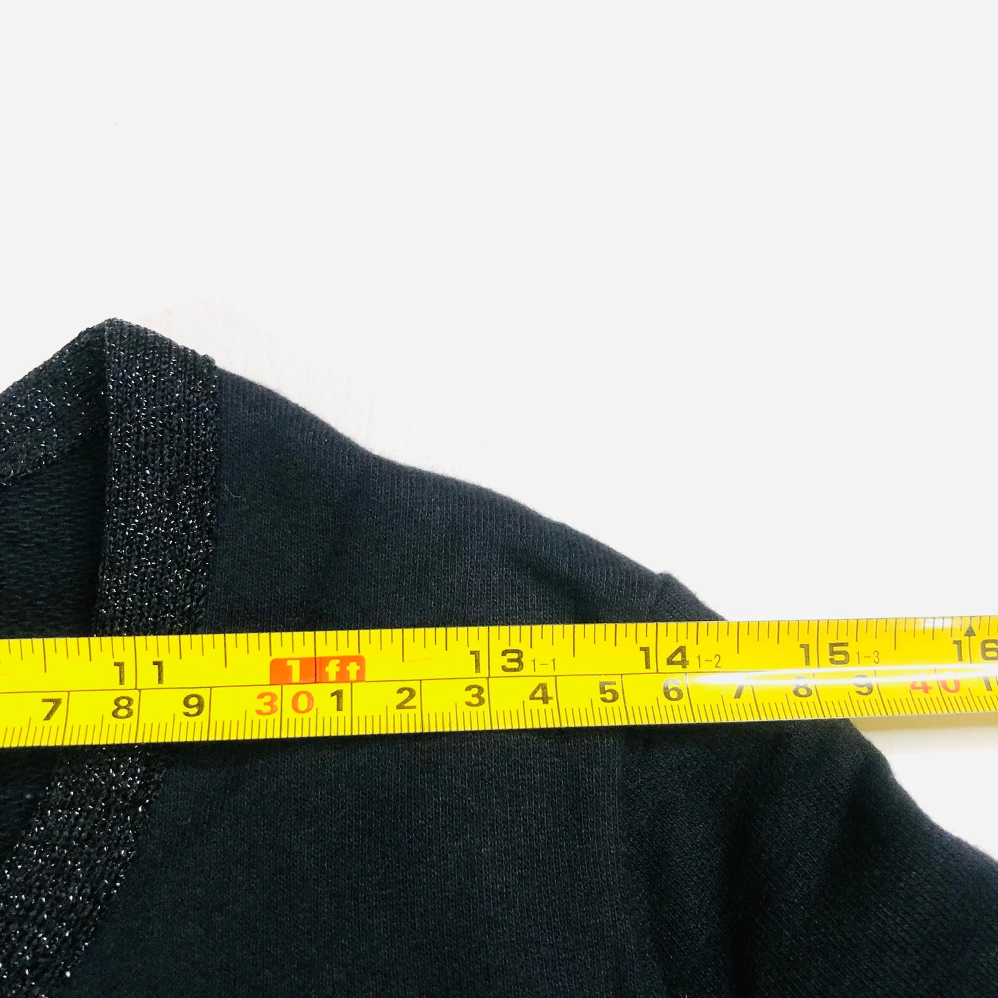 Silence + Noise Y2K Black Boxy Short Cardigan Jacket with Sparkle Trim  Size S