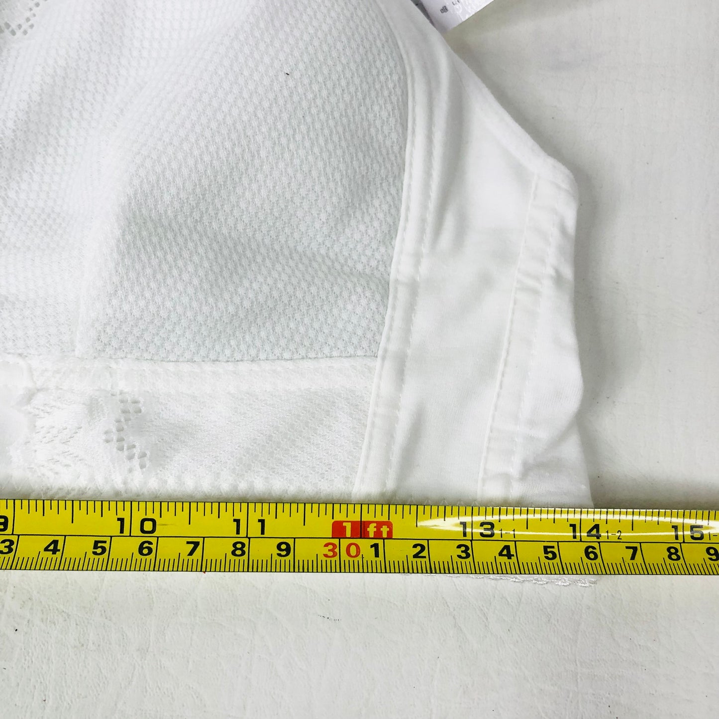 Front Fastening Ladies Bra White Fabric Non-wired Comfort 40C New (40/90 76-86cm)