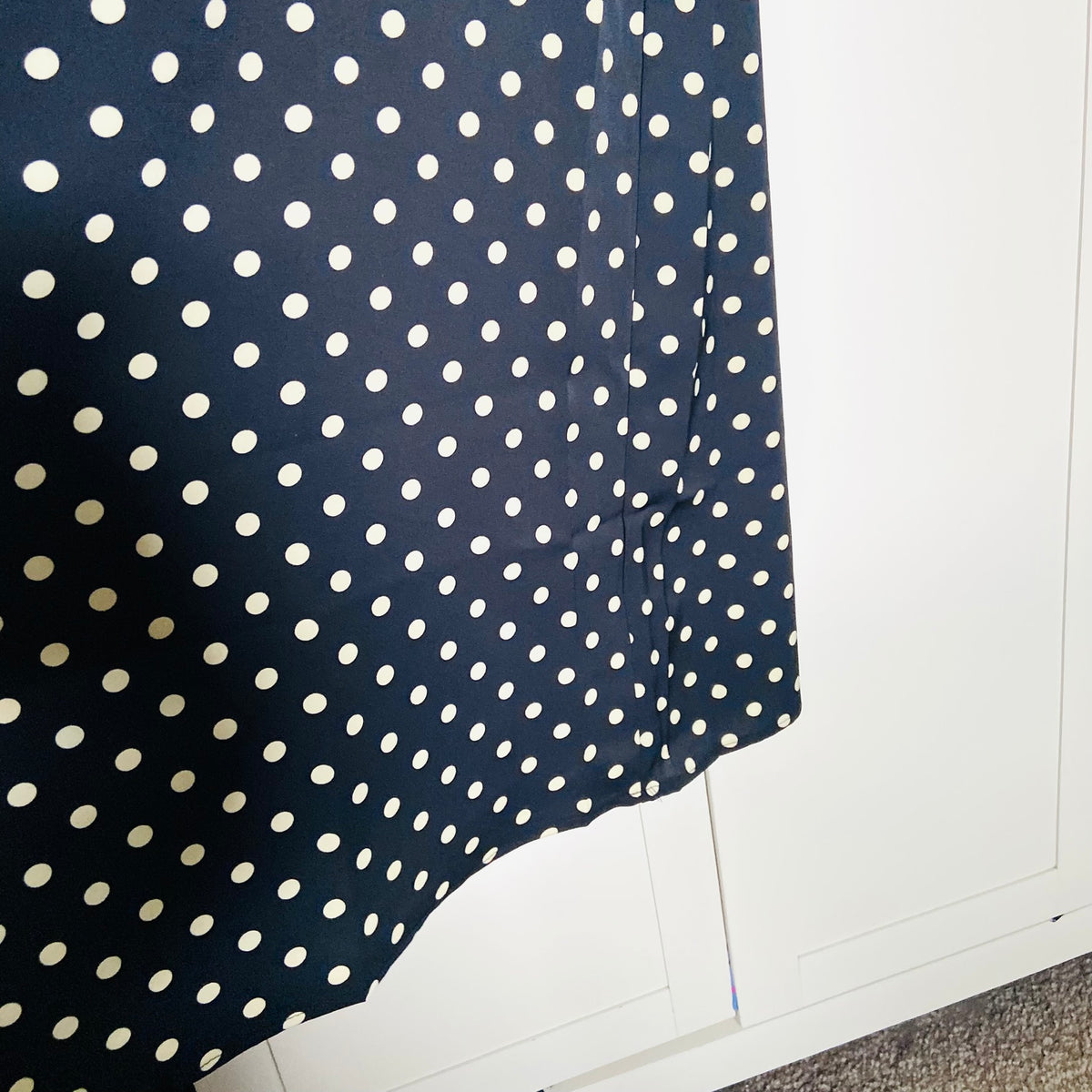 Brave Soul | Black & Cream | Polka Dot Fluid Maxi Skirt | Size XS | NEW | Boho Minimalist | Indie