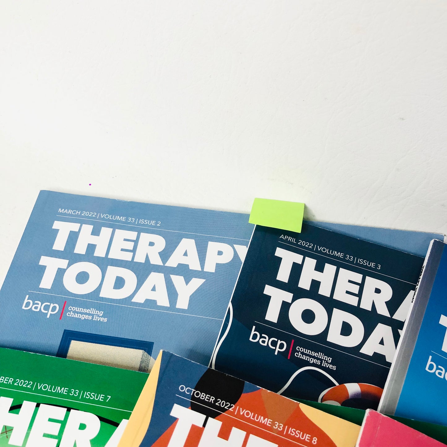 9x BACP Therapy Today Counselling Magazines Bundle 2022 Editions
