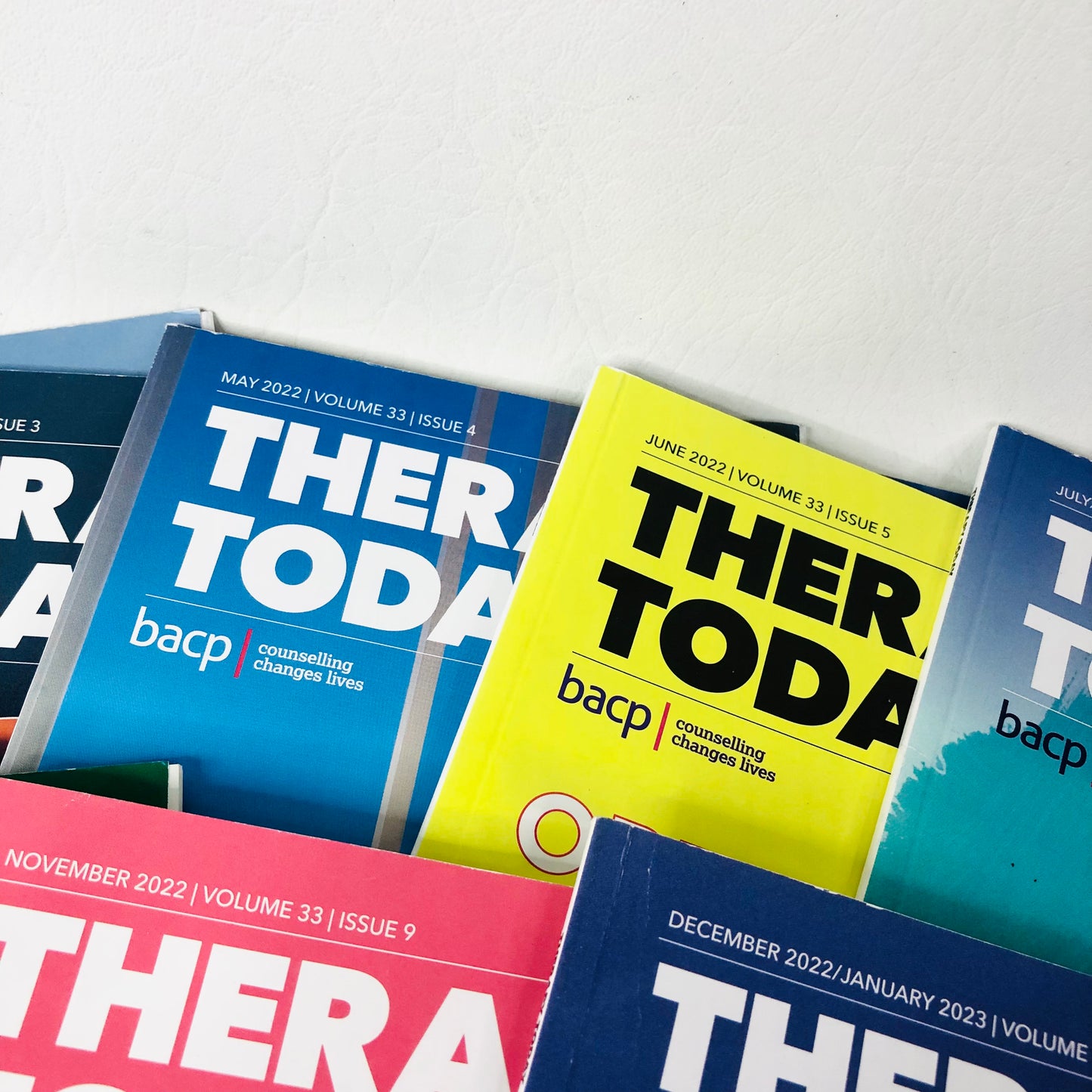 9x BACP Therapy Today Counselling Magazines Bundle 2022 Editions