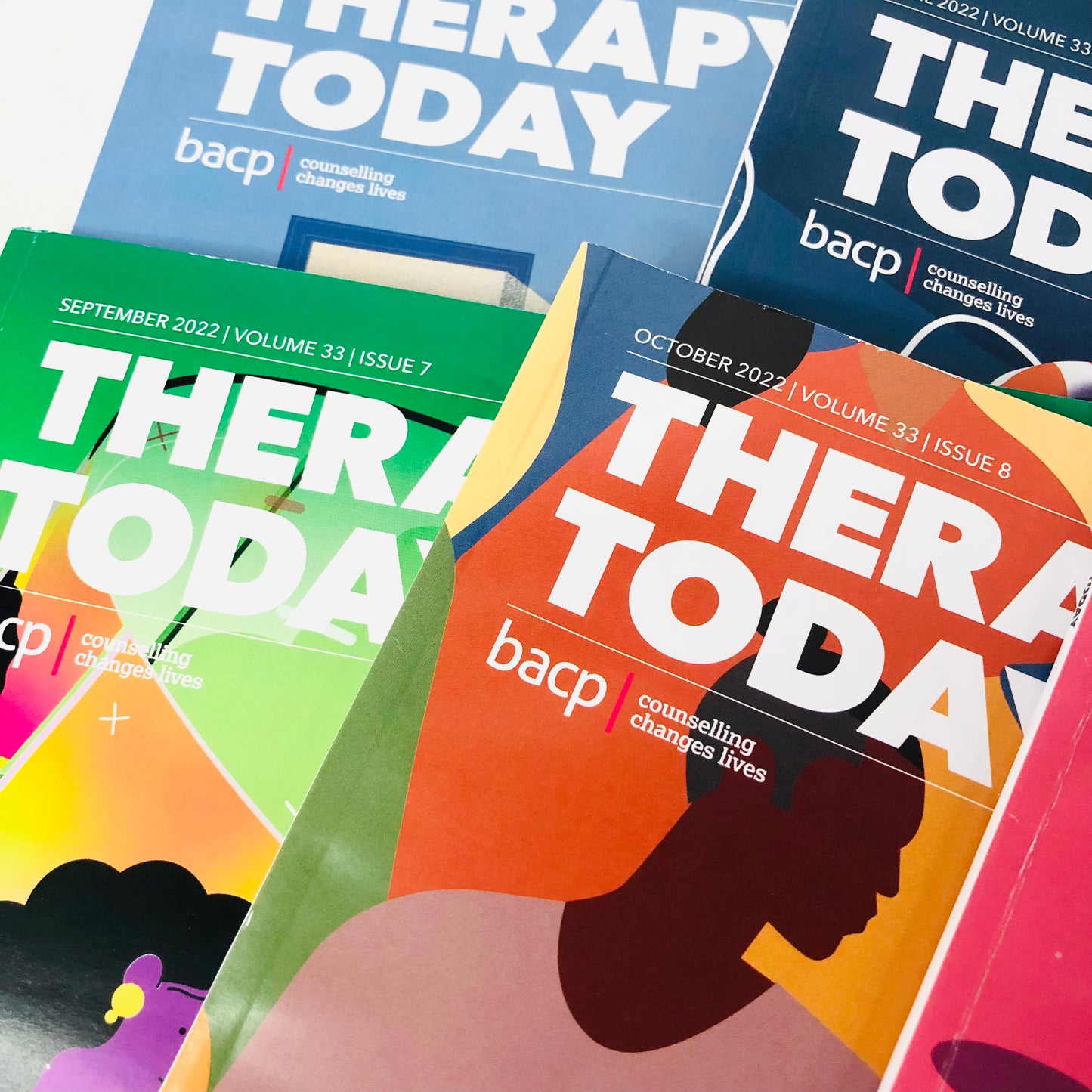 9x BACP Therapy Today Counselling Magazines Bundle 2022 Editions
