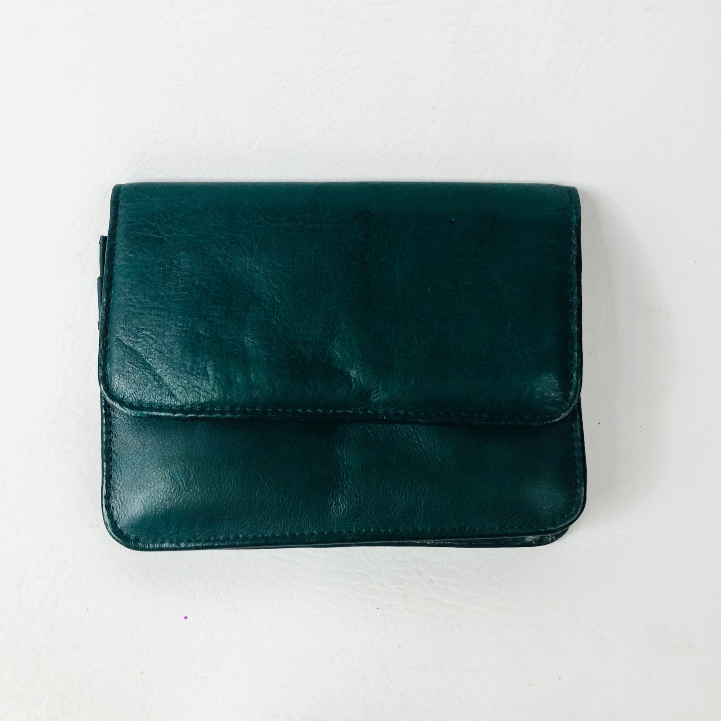 Vintage Orvis Hunter Green Leather Clutch Bag Belt Crossbody Bag With Attachable Purse