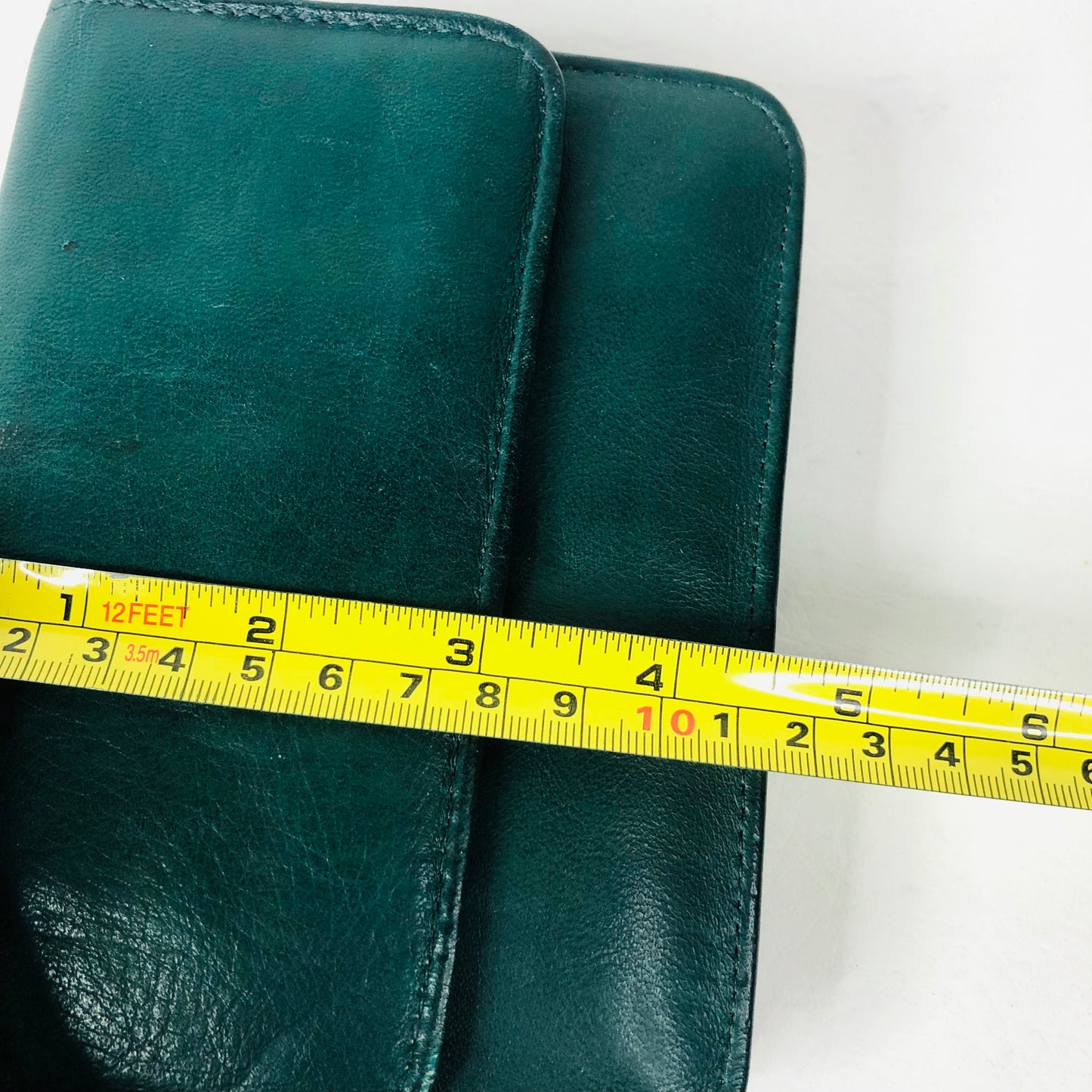 Vintage Orvis Hunter Green Leather Clutch Bag Belt Crossbody Bag With Attachable Purse
