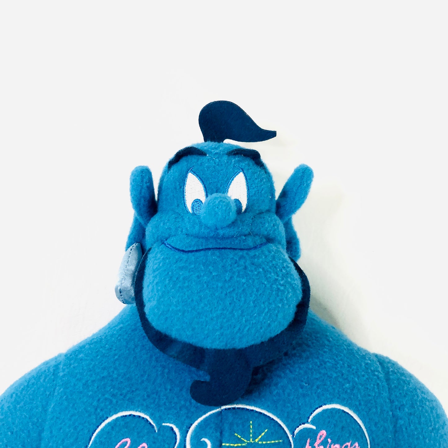 Disney Store 16” Aladdin Genie Blue Soft Toy Plush Wisdom Limited Edition 10 Of 12