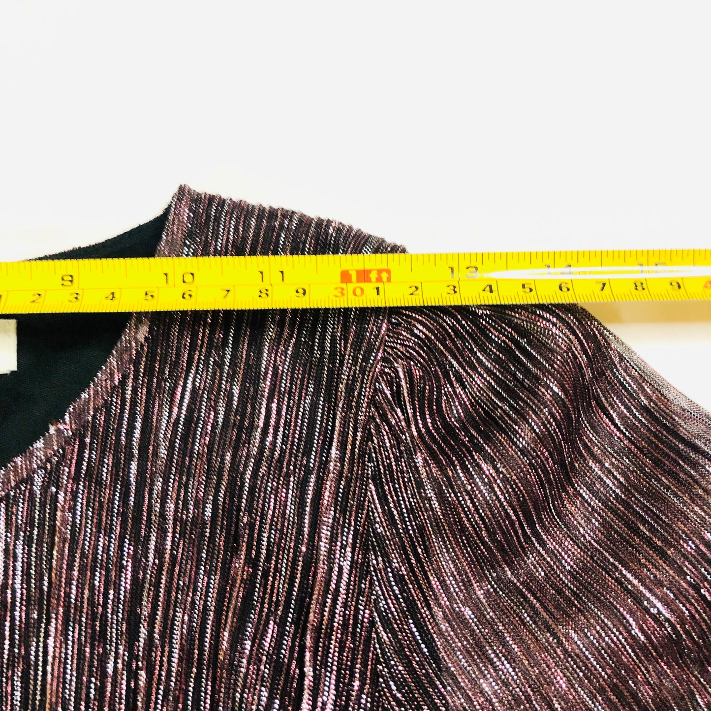 F&F Girls Pink Metallic Wide Leg Plisse Short Sleeve Jumpsuit Size 12-13 Years