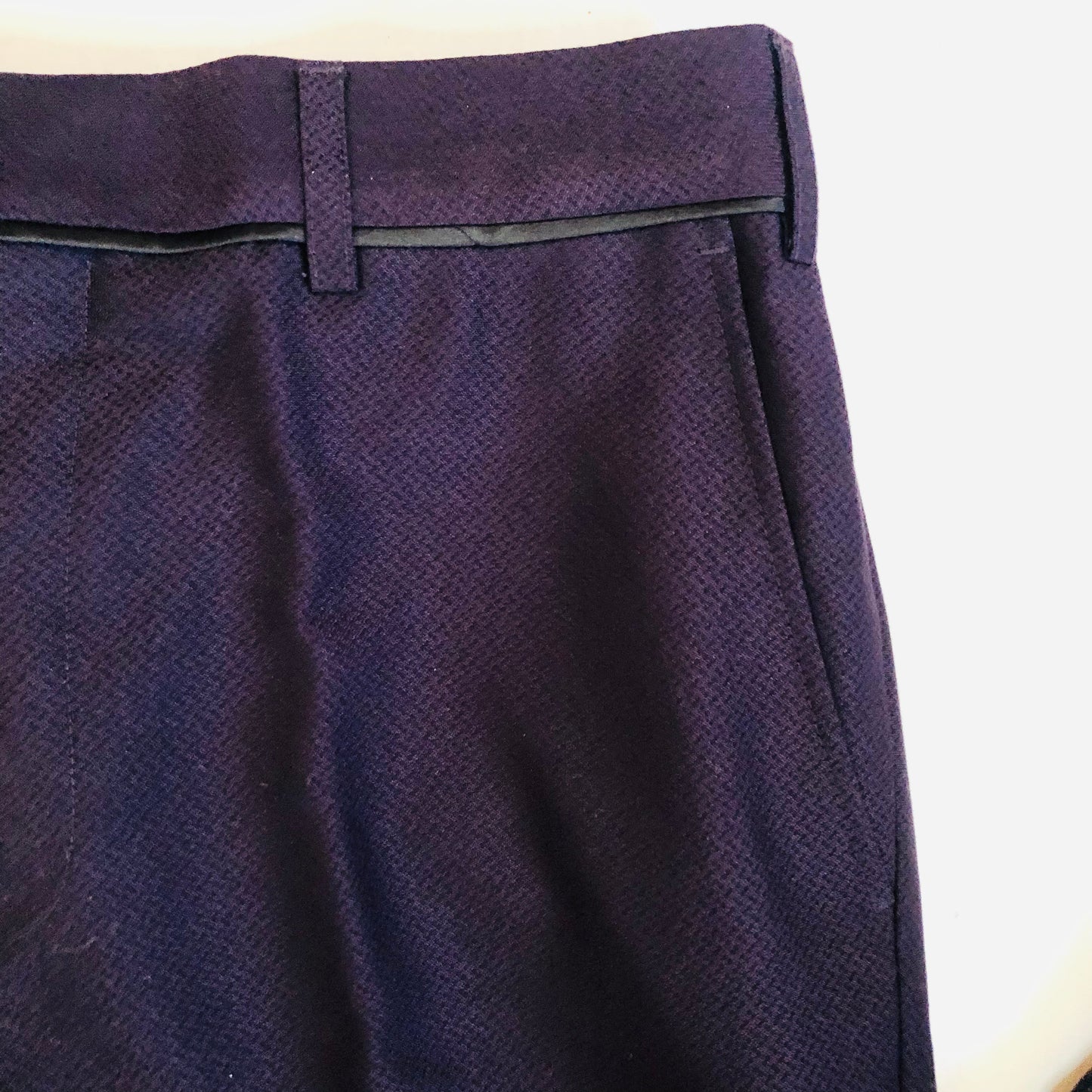 Skopes Bruno Slim Fit Mens Wine / Aubergine Smart Trousers Size 30R -  NEW