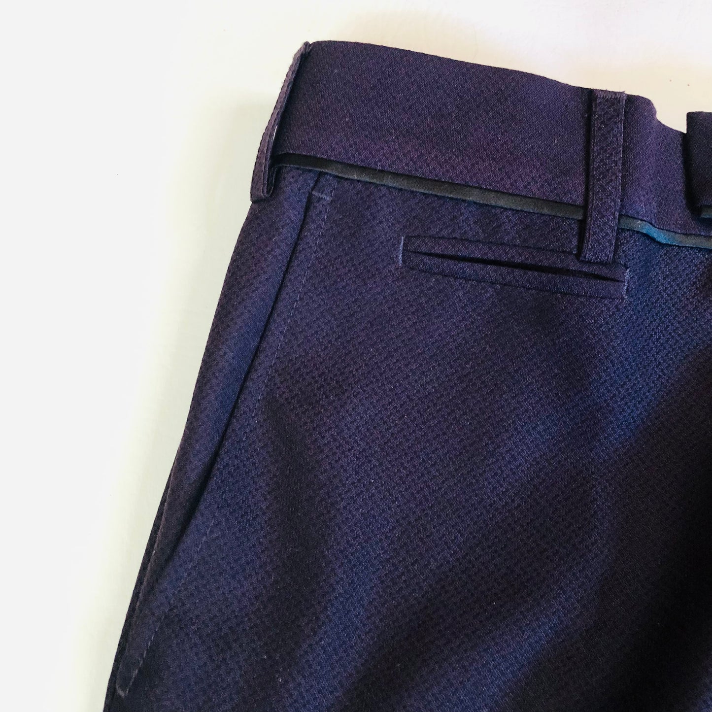 Skopes Bruno Slim Fit Mens Wine / Aubergine Smart Trousers Size 30R -  NEW