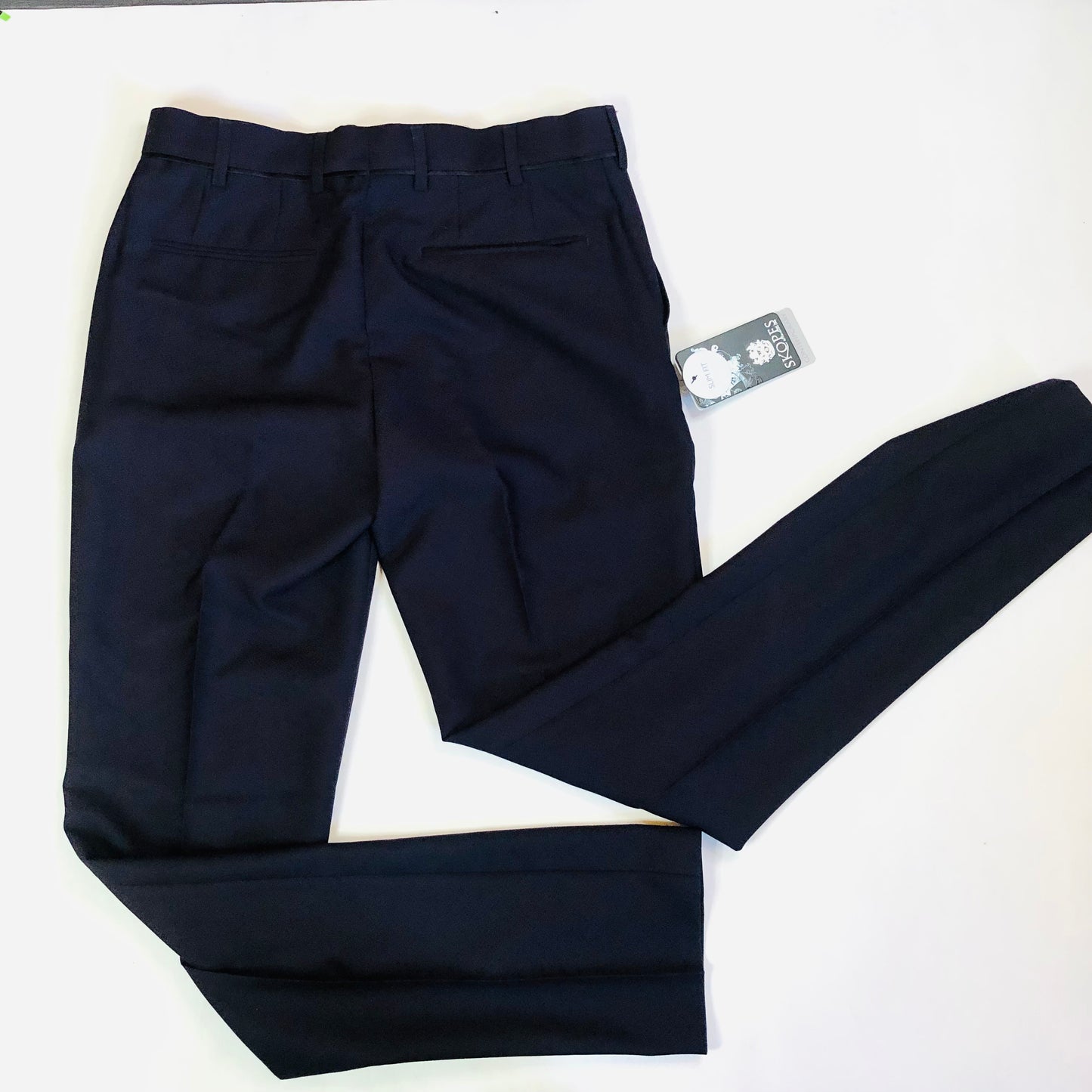 Skopes Bruno Slim Fit Mens Wine / Aubergine Smart Trousers Size 30R -  NEW