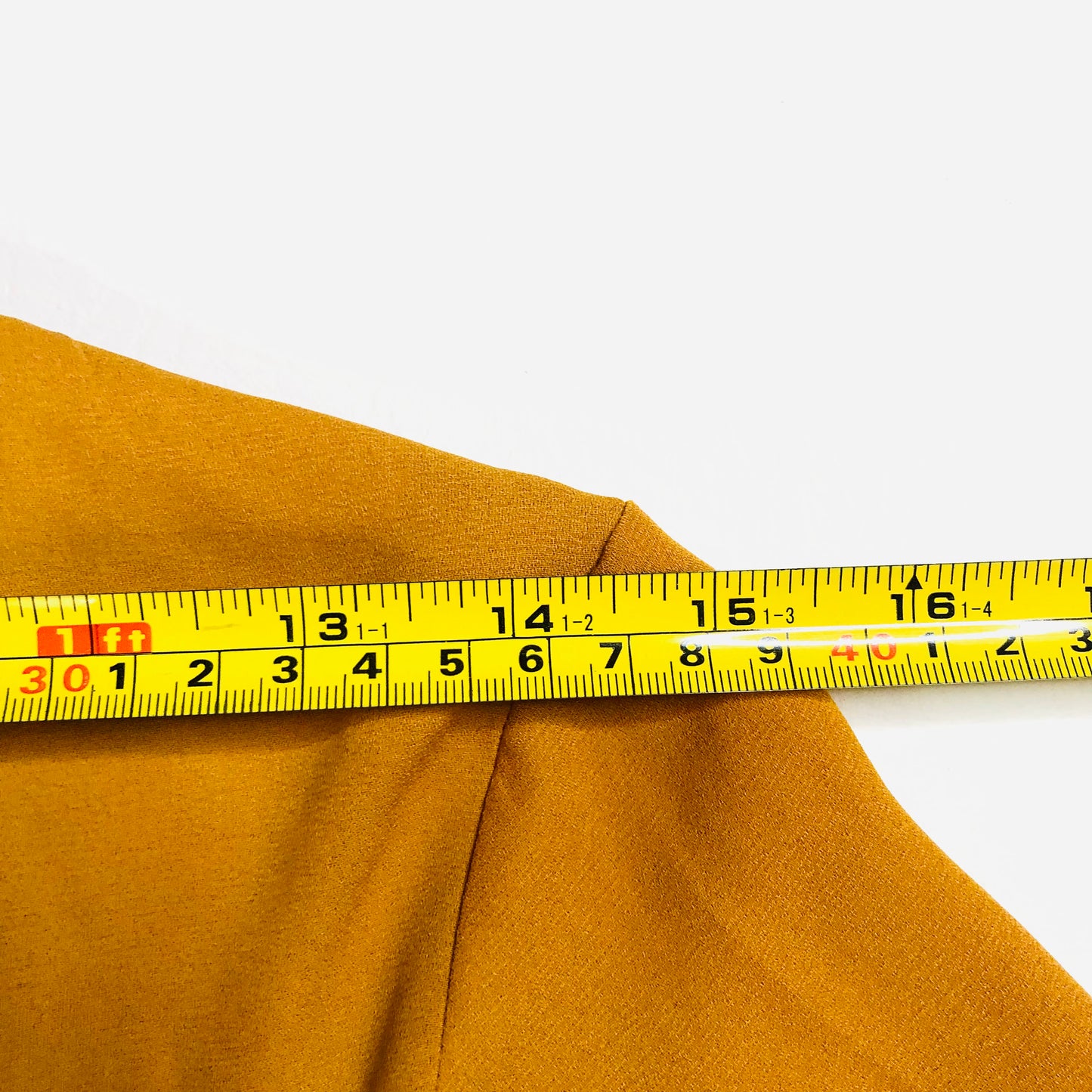 Paraphrase Mustard Yellow Loose Fit 3/4 Tie Sleeve V-Neck Blouse Top Size 10