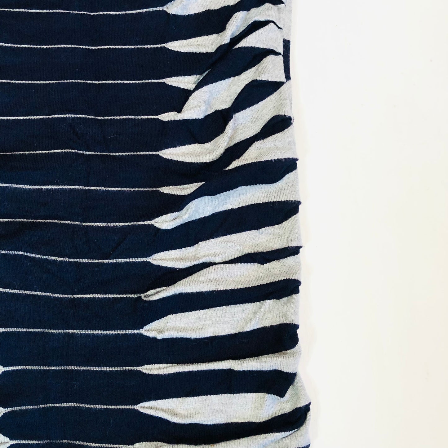 Ted Baker Black & Grey & Purple Striped Knit Bodycon Dress Size 2 (UK 10)