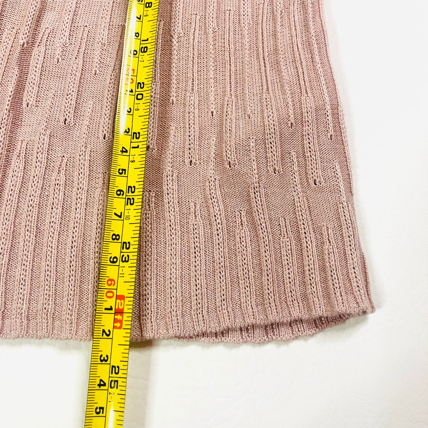 Per Una (M&S) Nude Blush Pink Soft Knit Open Long Sleeve Cardigan Size 8