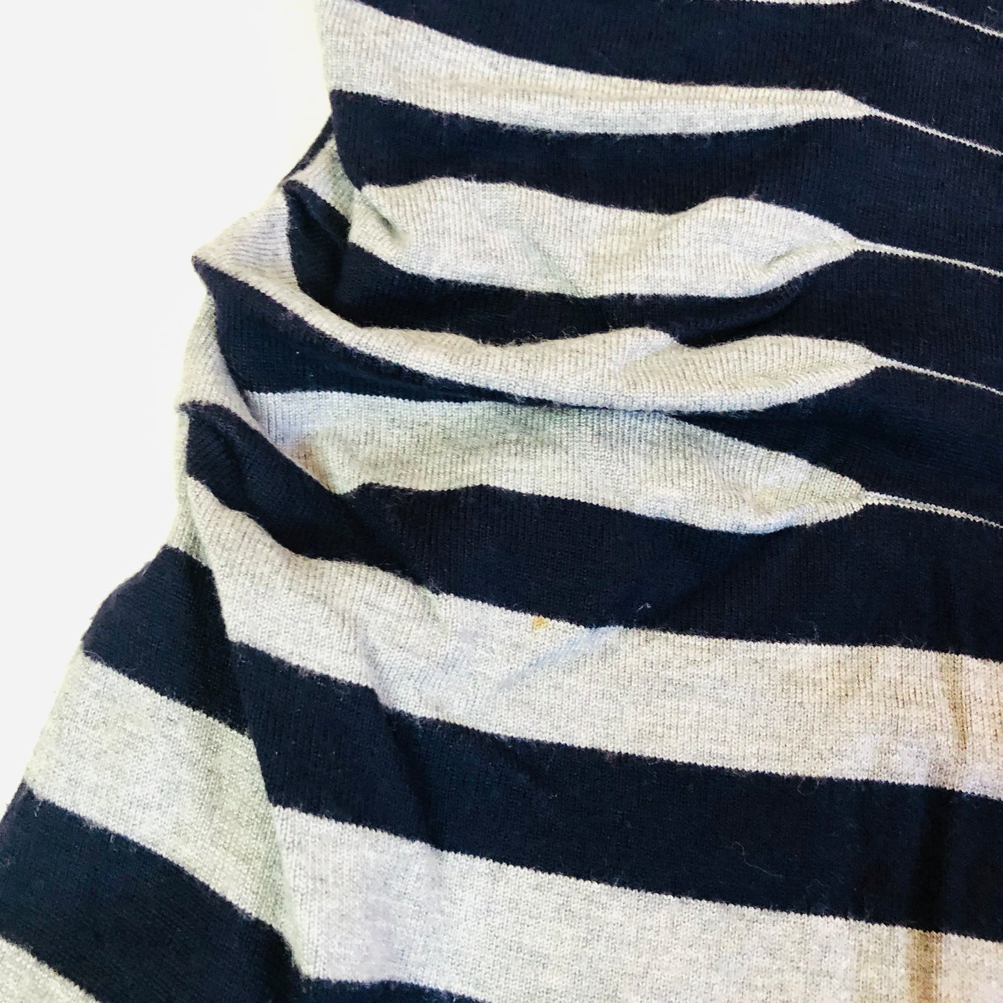 Ted Baker Black & Grey & Purple Striped Knit Bodycon Dress Size 2 (UK 10)