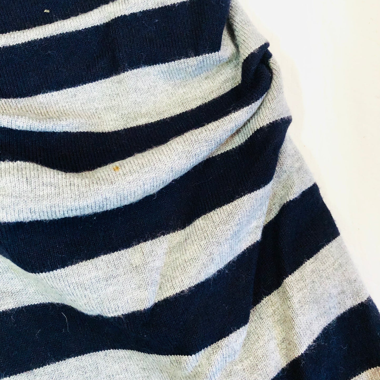 Ted Baker Black & Grey & Purple Striped Knit Bodycon Dress Size 2 (UK 10)