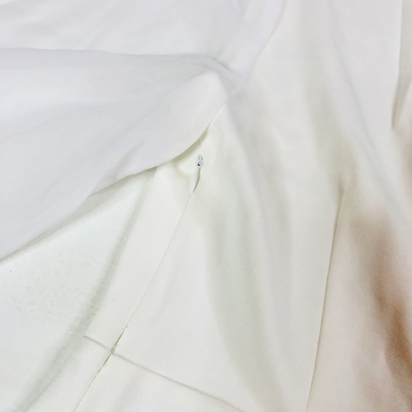 Coast Ivory White Peplum Blouse Top With Sheer Chiffon Balloon Sleeve Size 12