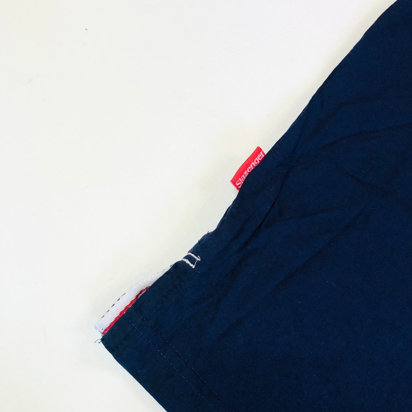 Slazenger Sportswear Men's Navy Blue V-Neck T-Shirt Size XXL 2XL Cotton