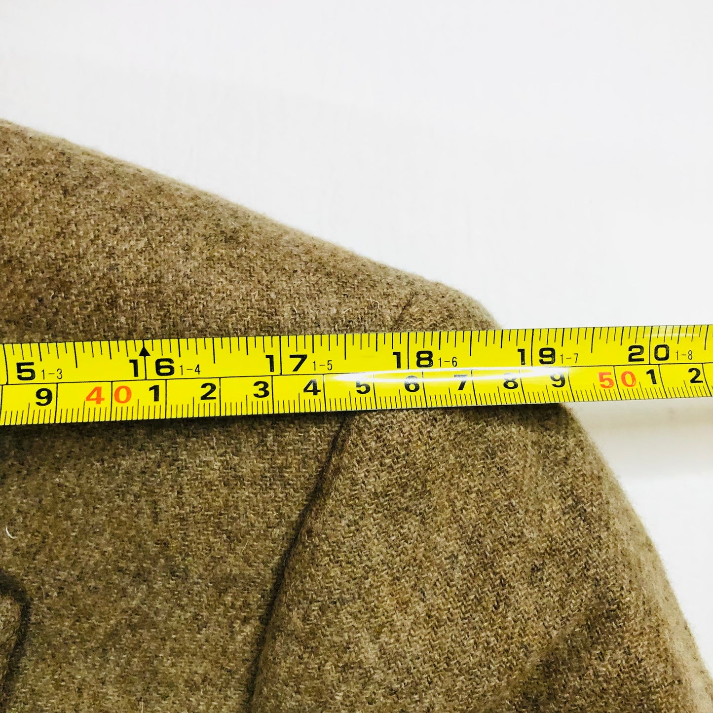 Brook Traverner Tan Tweed 100% Wool Moon Fabrics Men’s Blazer Jacket Size 42R