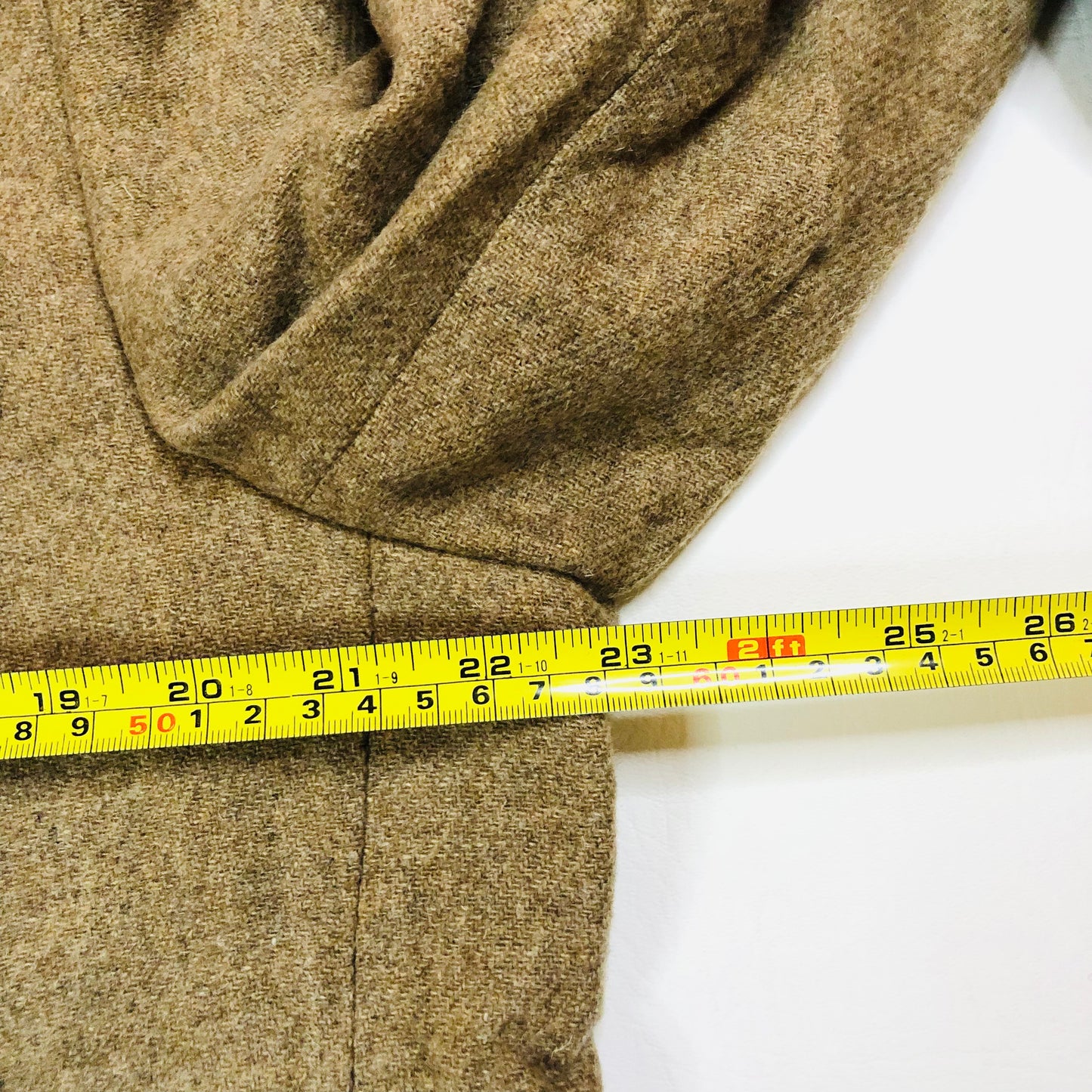 Brook Traverner Tan Tweed 100% Wool Moon Fabrics Men’s Blazer Jacket Size 42R