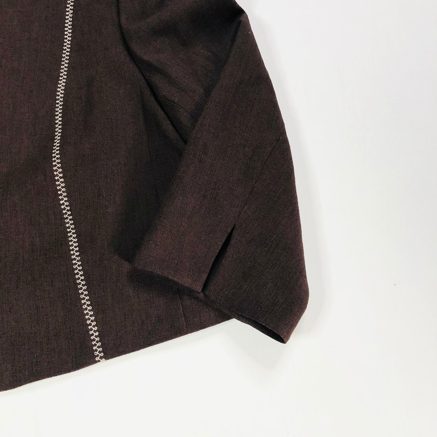 Jacques Vert Chocolate Brown Two Piece Ladies Suit Midi Skirt & Jacket Size 16