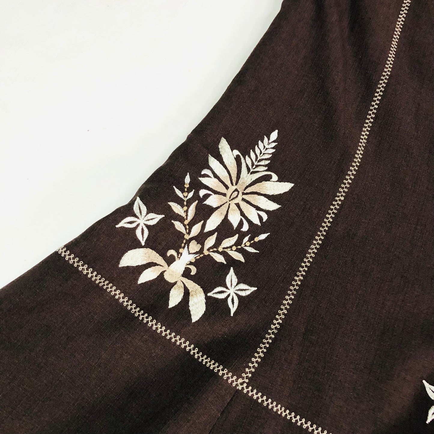 Jacques Vert Chocolate Brown Two Piece Ladies Suit Midi Skirt & Jacket Size 16