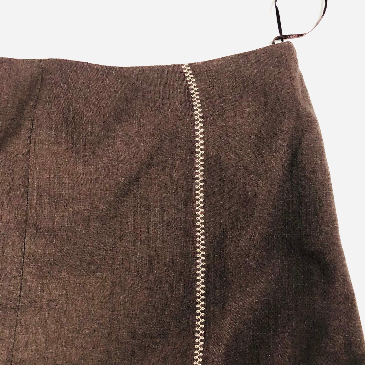 Jacques Vert Chocolate Brown Two Piece Ladies Suit Midi Skirt & Jacket Size 16
