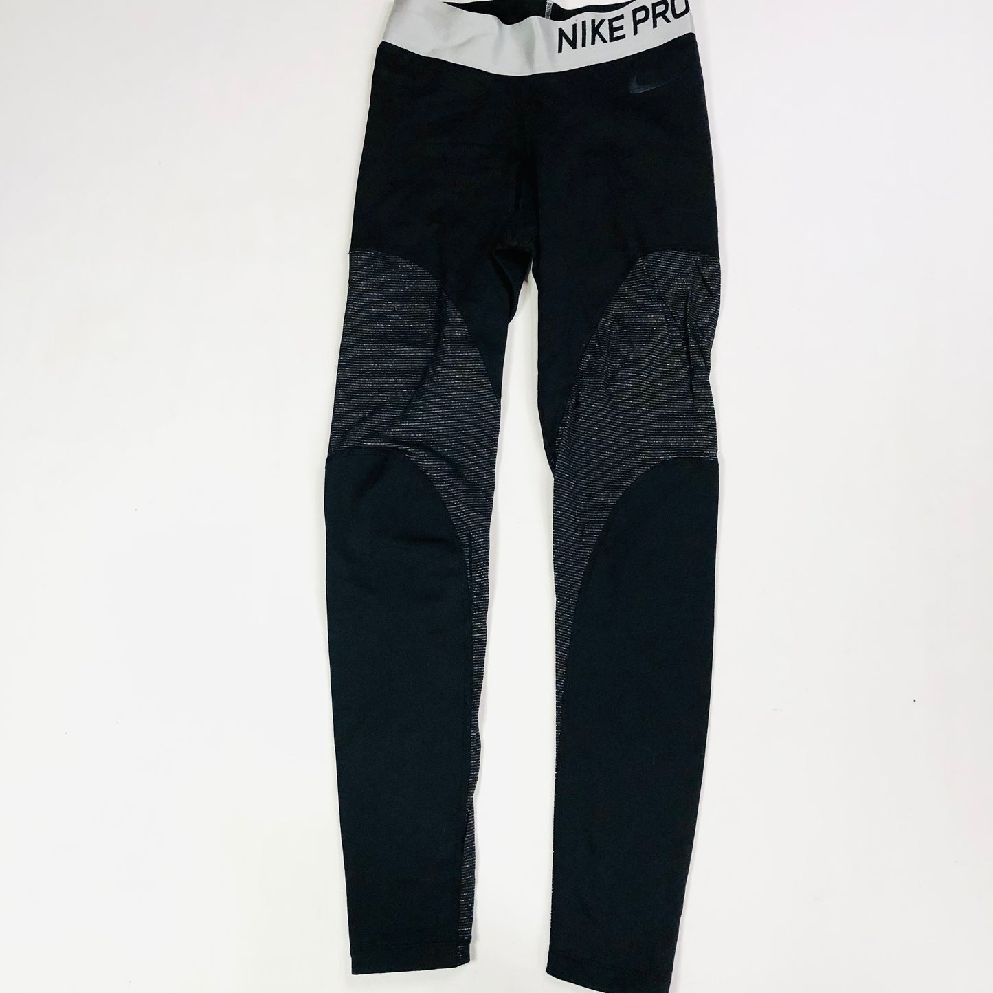 Nike Pro Dri Fit Warm Activewear Leggings Black / Grey Women's Size Small