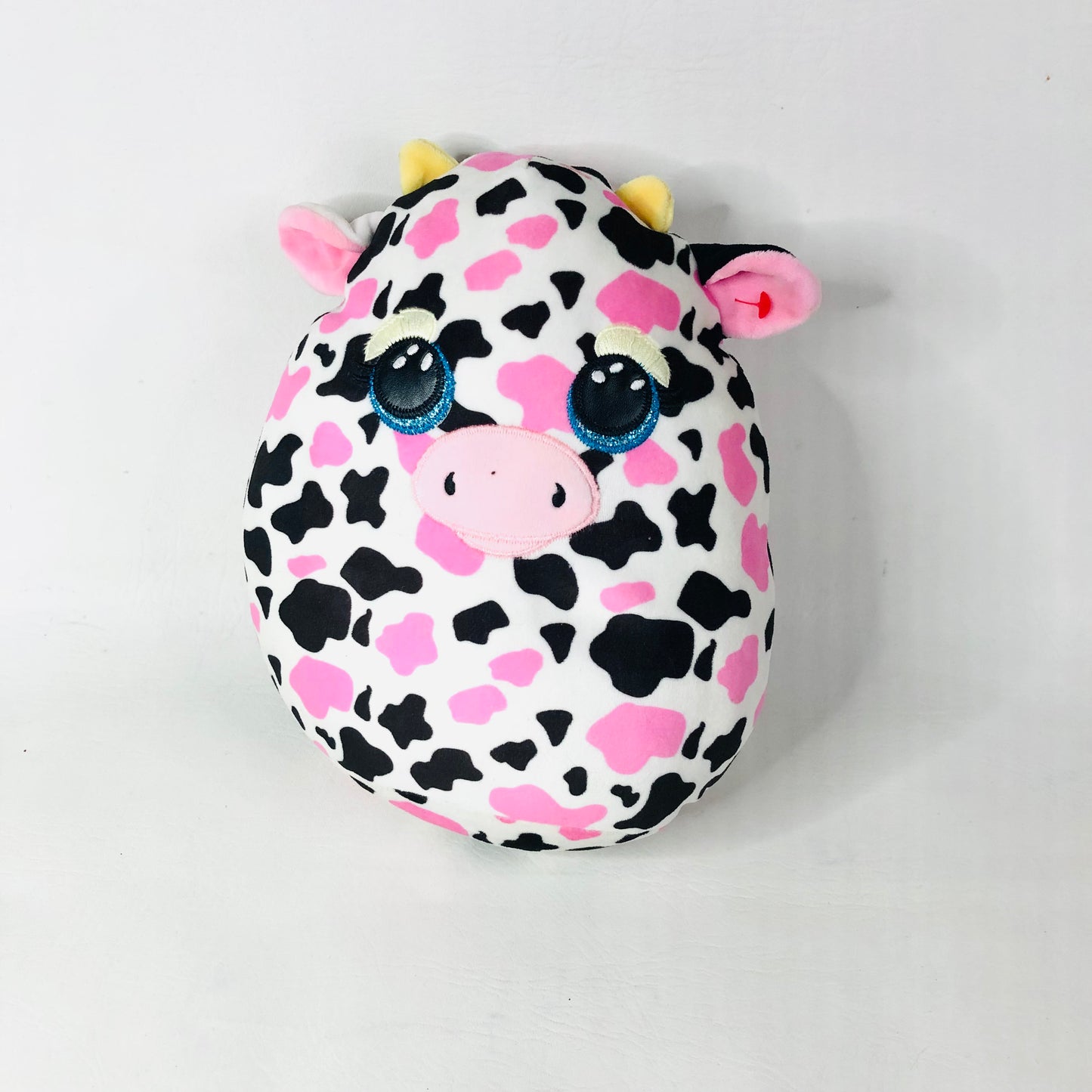 2x Ty Beanie Squish-a-Boo Milkshake The Cow & Bloomy the Pastel Easter Bunny Soft Toy Pillows