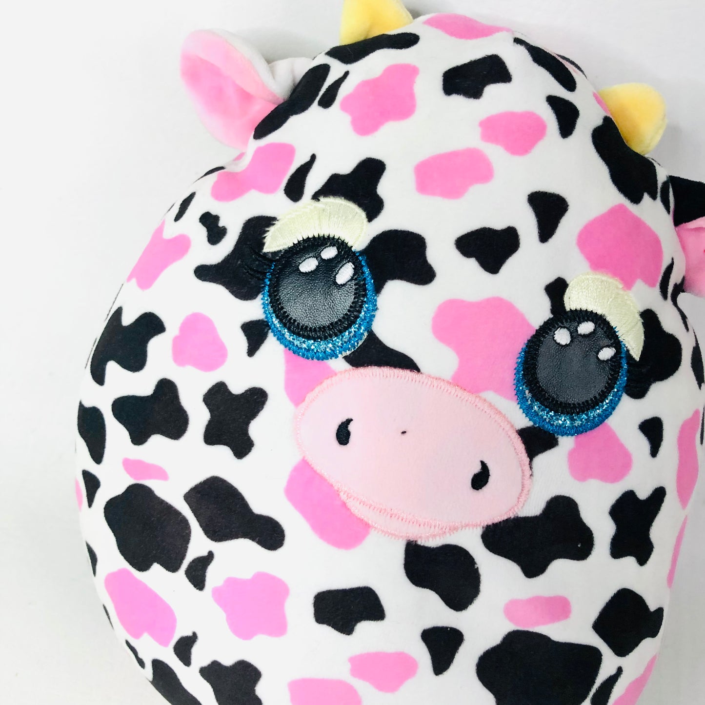 2x Ty Beanie Squish-a-Boo Milkshake The Cow & Bloomy the Pastel Easter Bunny Soft Toy Pillows