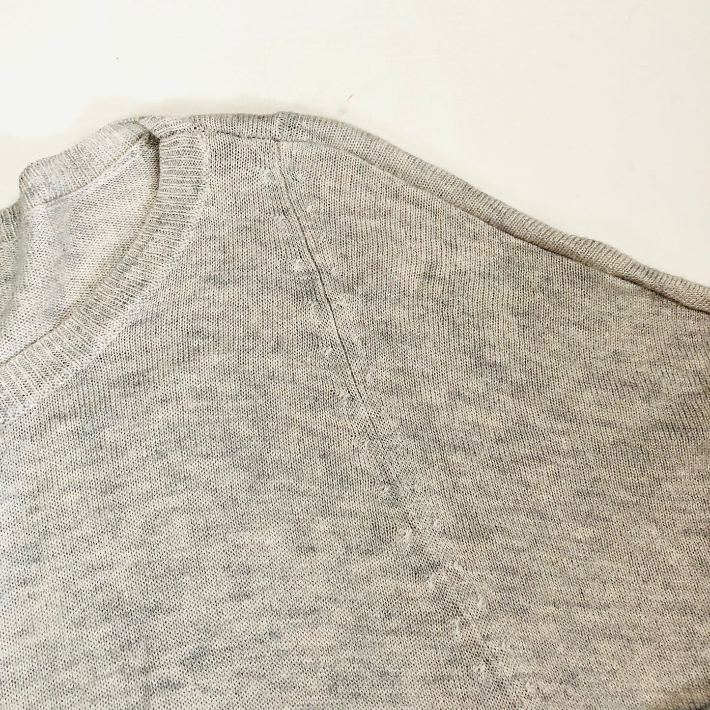Phase Eight Loose-Fit Grey Wool Blend Tight Knit Batwing Sleeve Top Size XS