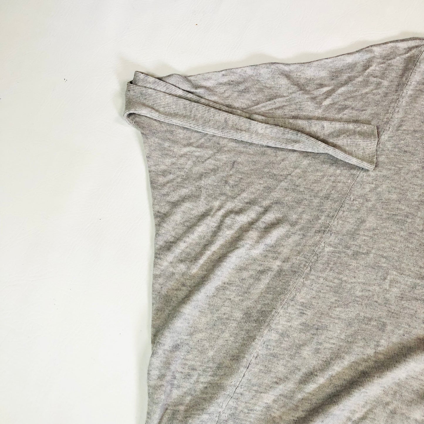 Phase Eight Loose-Fit Grey Wool Blend Tight Knit Batwing Sleeve Top Size XS