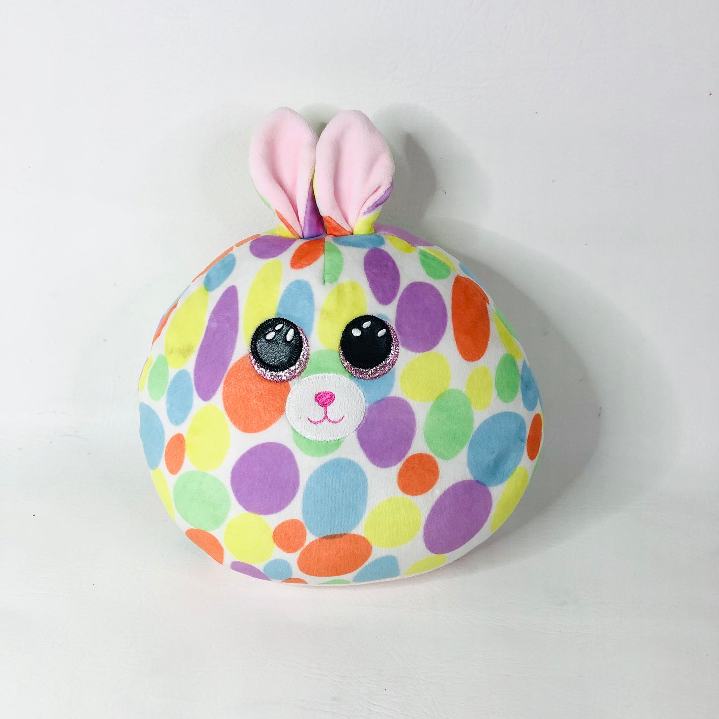 2x Ty Beanie Squish-a-Boo Milkshake The Cow & Bloomy the Pastel Easter Bunny Soft Toy Pillows