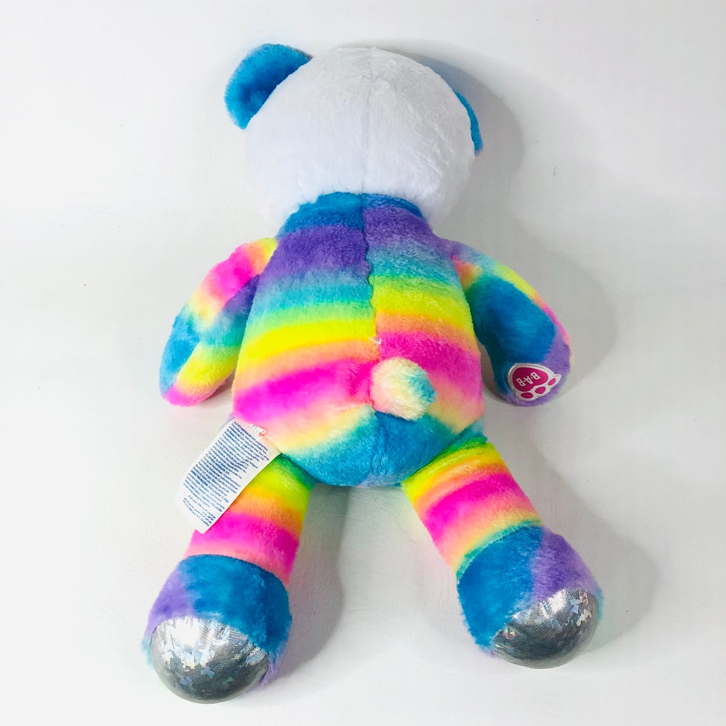 Build-A-Bear BAB Rainbow Panda Bear Plush Stuffed Animal Retired Soft Toy
