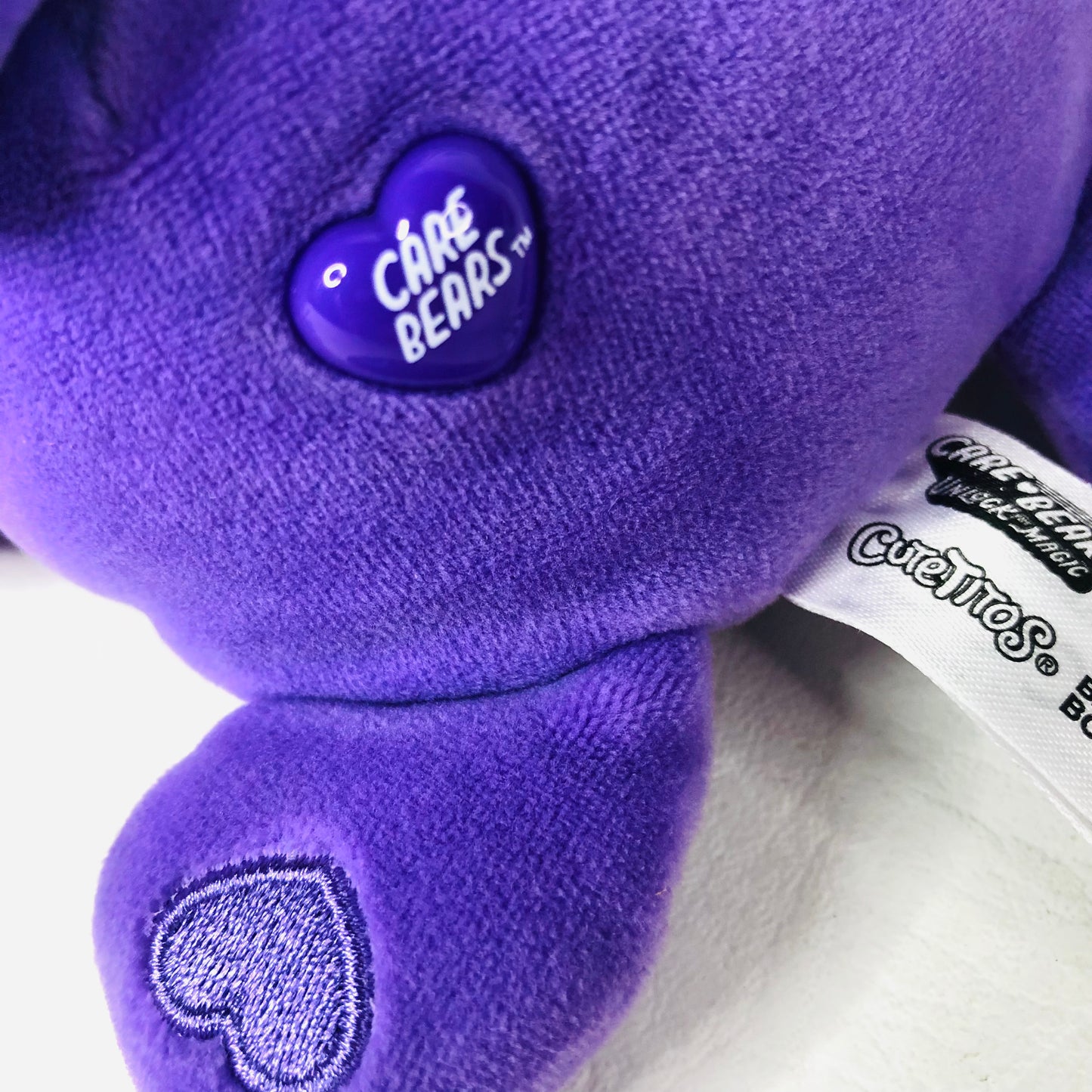 2x Care Bears Cutetitos Plush Soft Toy Purple Share Bear & Green Good Luck Bear
