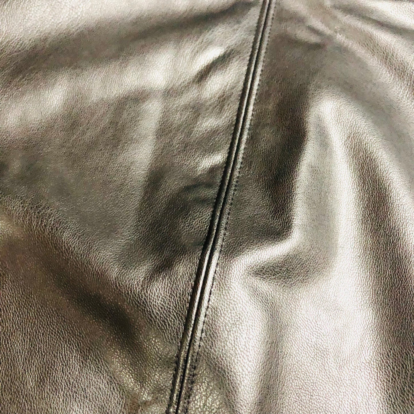 M&S Collection Black Faux Leather High Waisted Leggings Trousers Size 24 Long