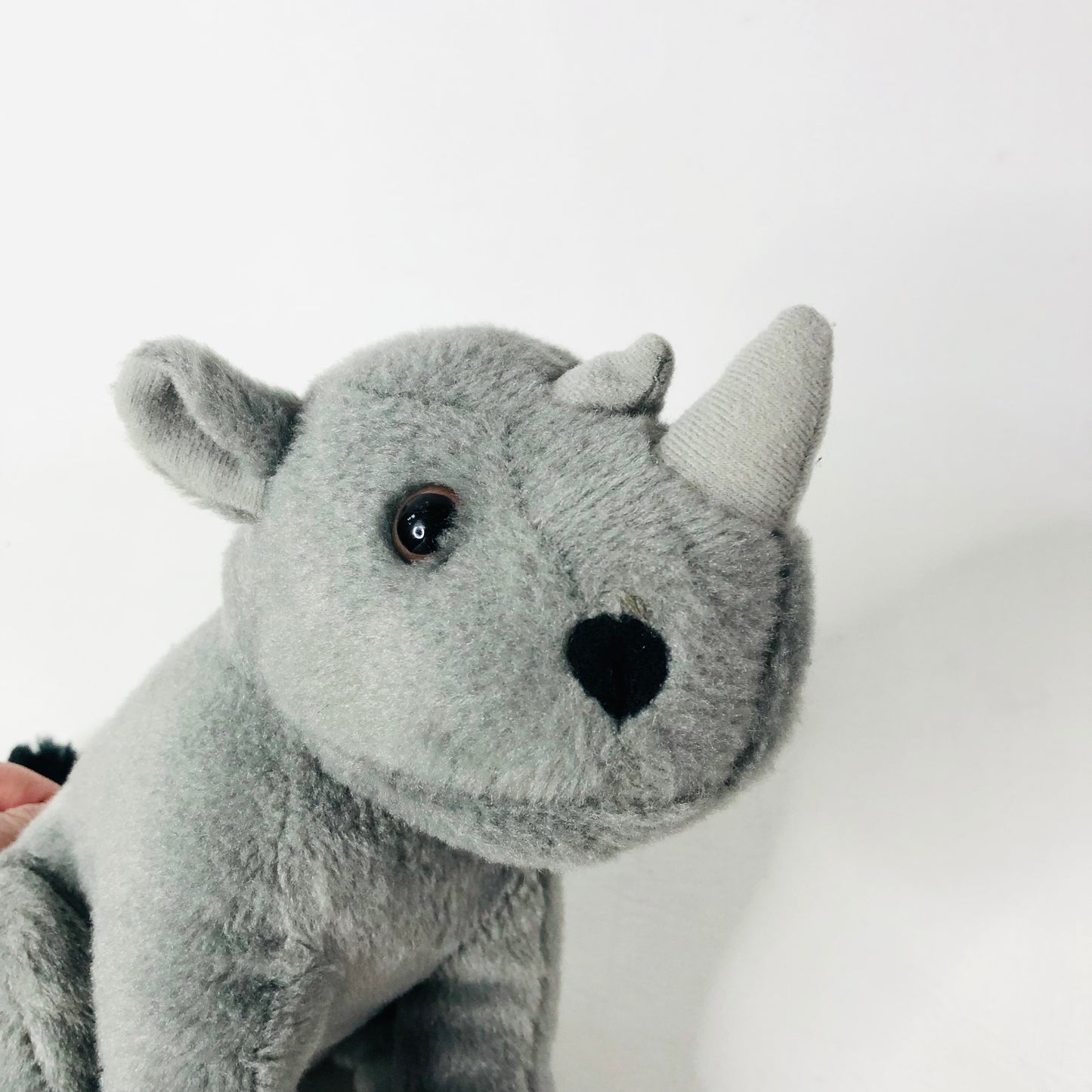 Ravensden Rhino (Rhinoceros) Small Grey Soft Toy Safari Animal Plush 30CM