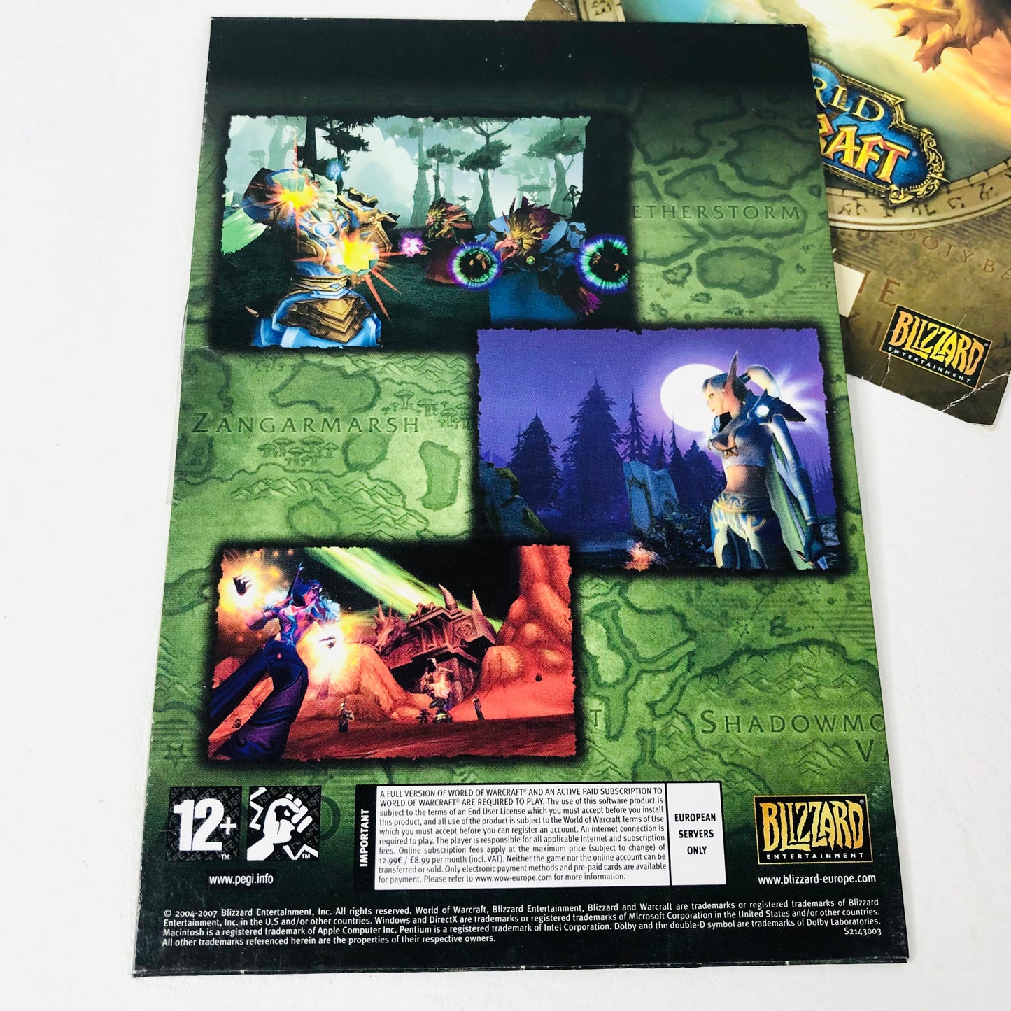 World Of WarCraft The Burning Crusade PC DVD-ROM Game Expansion Pack + Manual