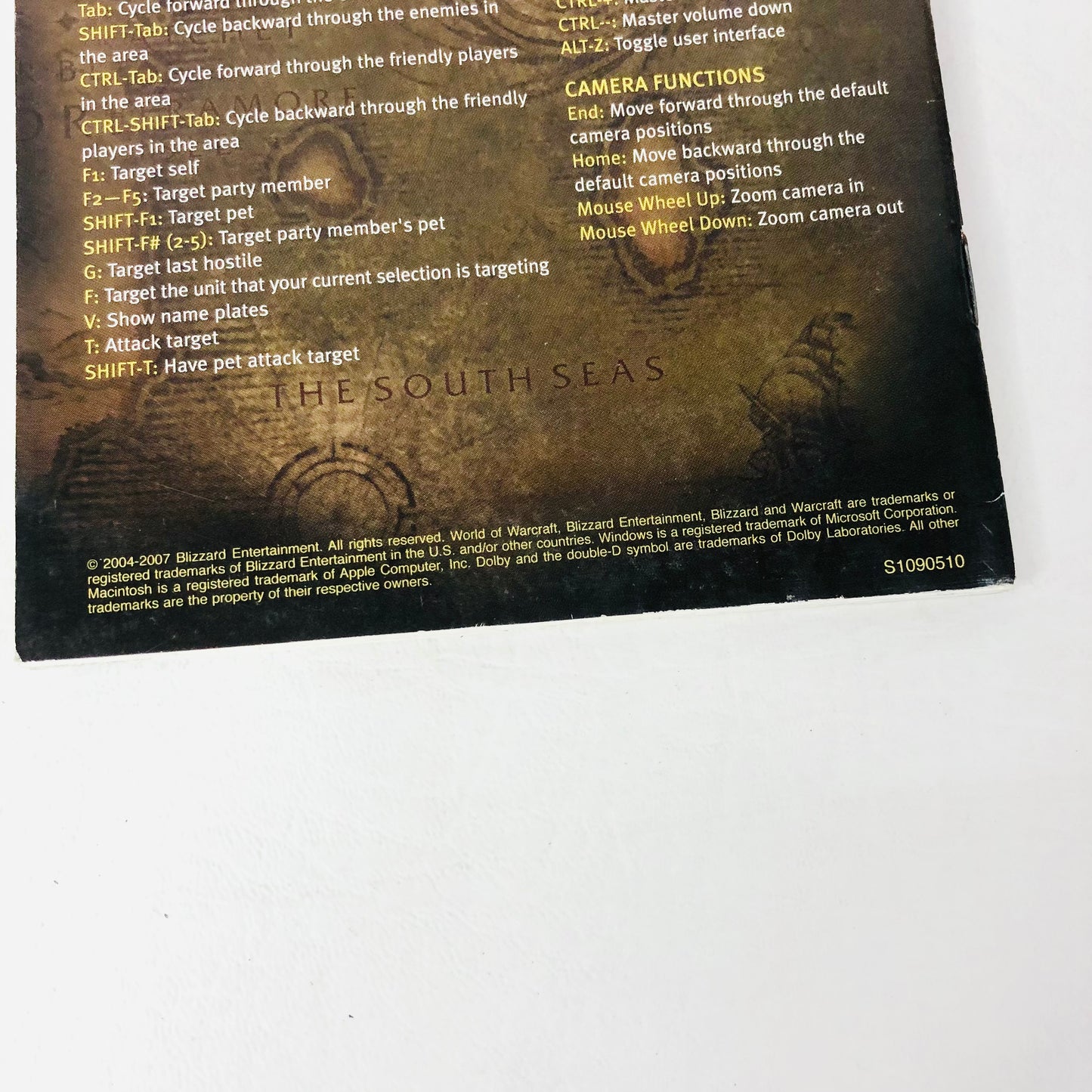 Blizzard - World of Warcraft - Game Manual Only - 2004-2007 Blizzard Entertainment PC