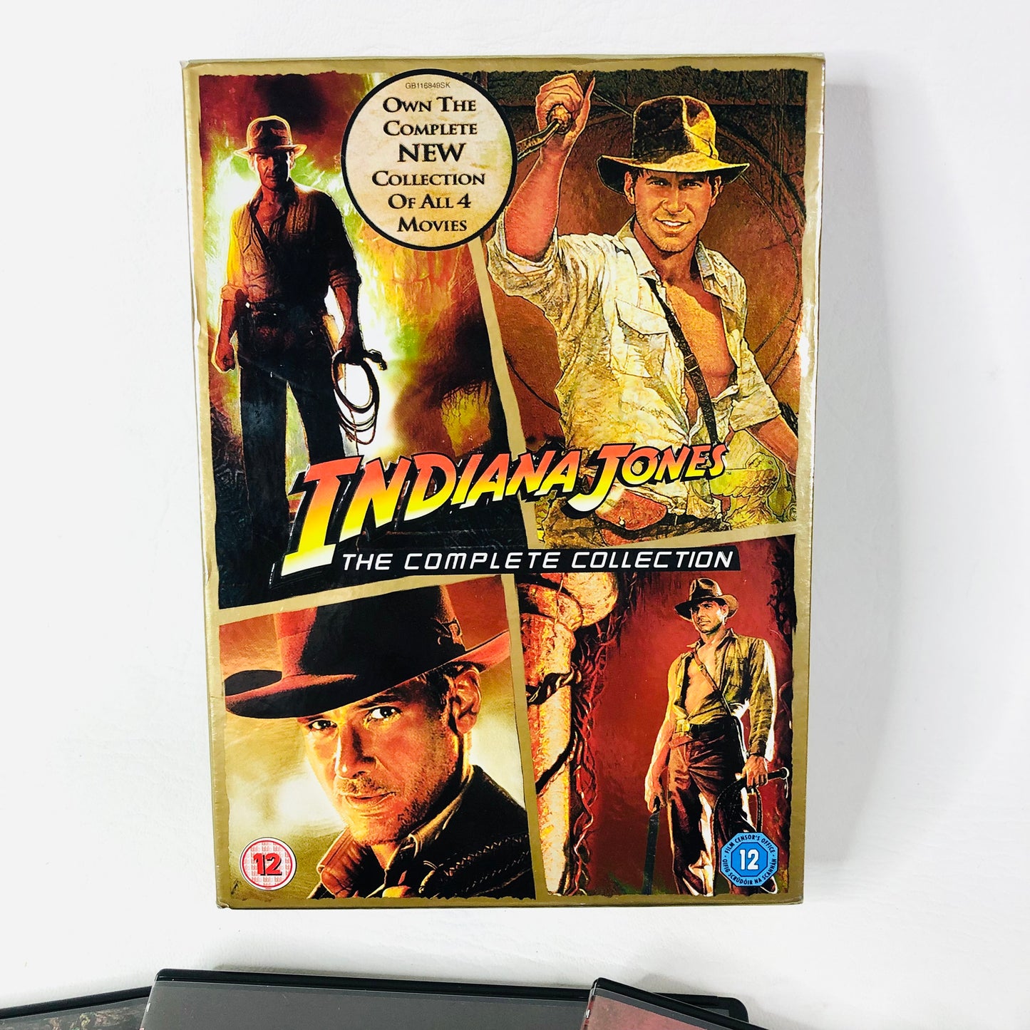 Indiana Jones The Complete Adventure Collection 4 Movie DVD Set Steven Spielberg