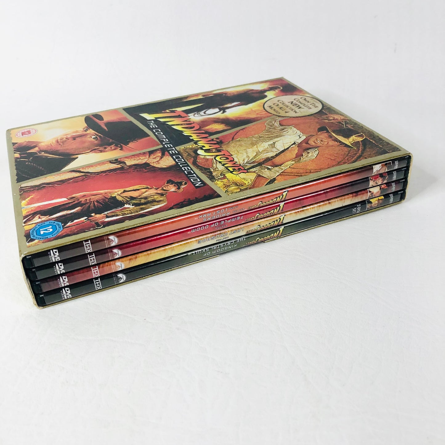 Indiana Jones The Complete Adventure Collection 4 Movie DVD Set Steven Spielberg