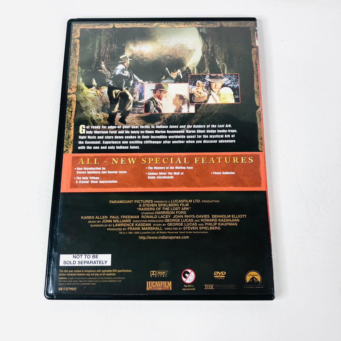 Indiana Jones The Complete Adventure Collection 4 Movie DVD Set Harrison Ford