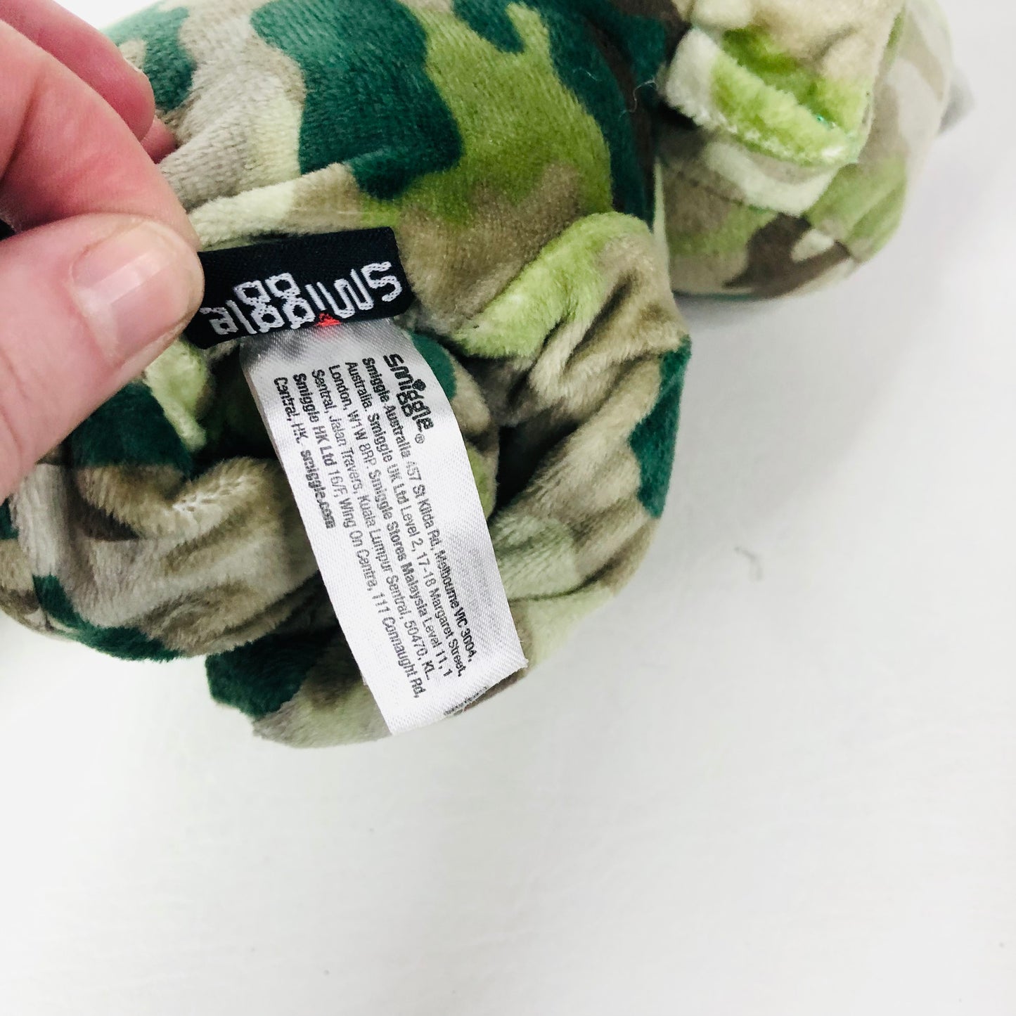 Smiggle Hug-a-bud Pal Camouflage Dinosaur Soft Toy Plush Dino 20cm