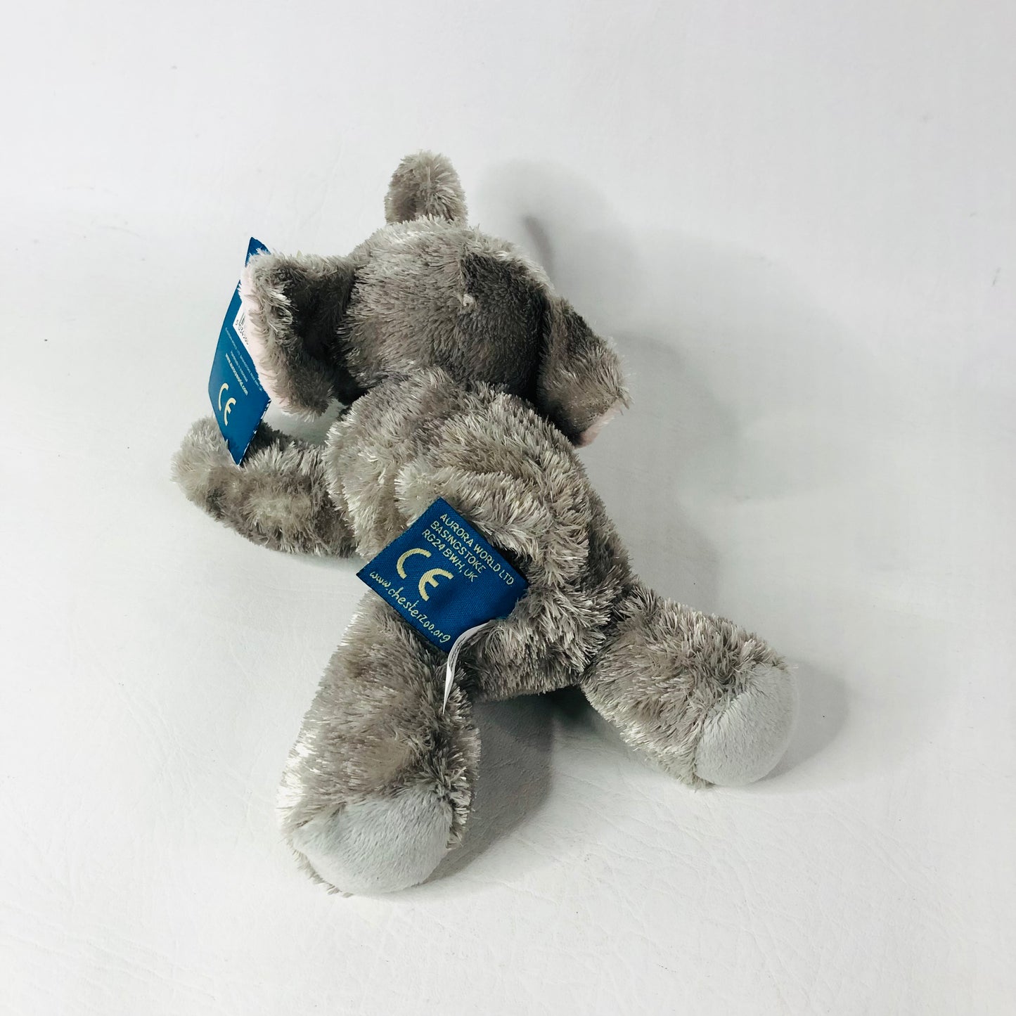 Aurora Chester Zoo Asian Elephant Plush Soft Toy 25cm Grey Stuffed Animal - NEW