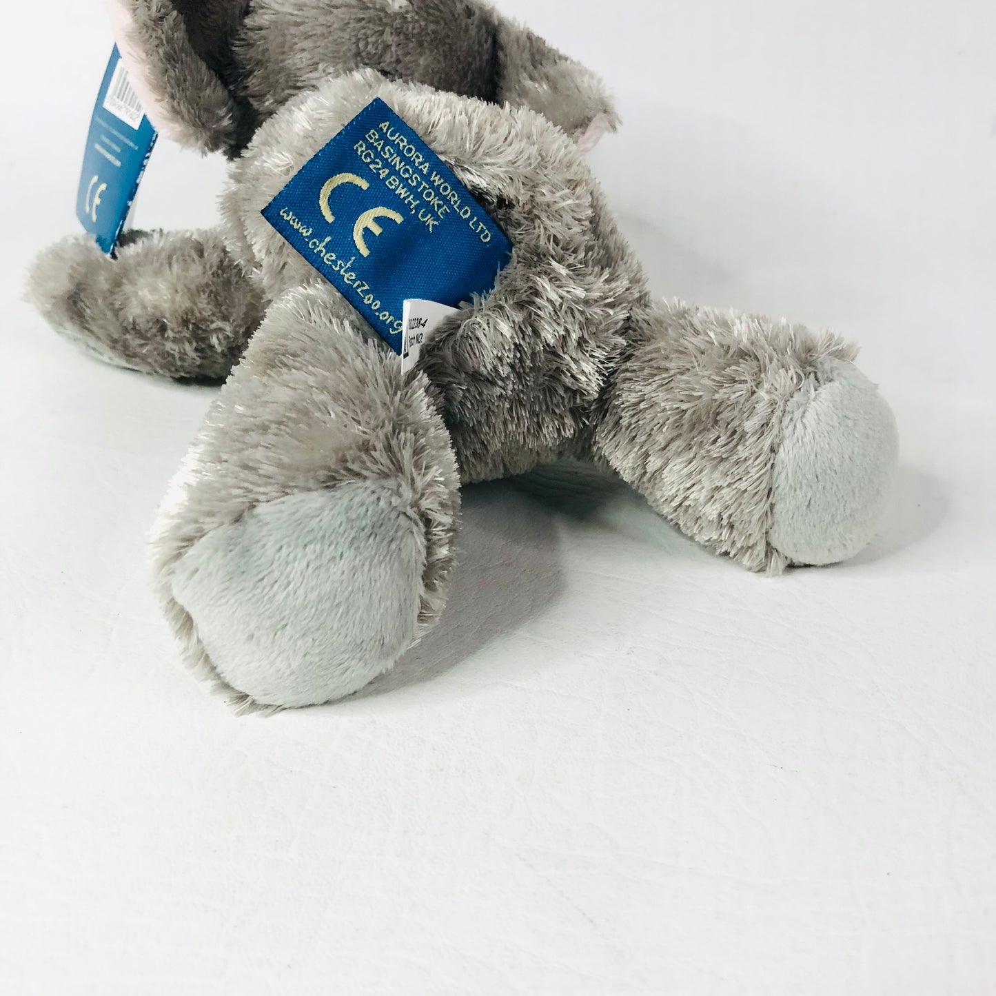 Aurora Chester Zoo Asian Elephant Plush Soft Toy 25cm Grey Stuffed Animal - NEW