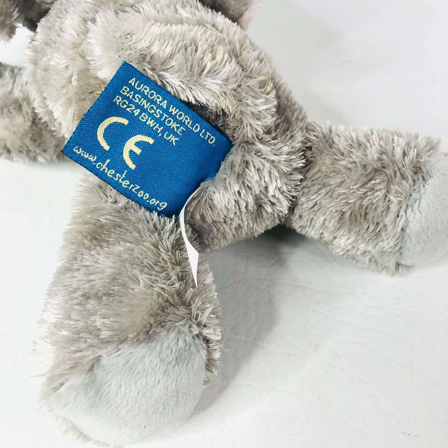 Aurora Chester Zoo Asian Elephant Plush Soft Toy 25cm Grey Stuffed Animal - NEW