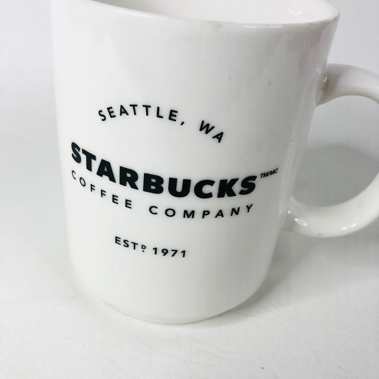 Starbucks Mug Coffee Company Seattle WA Est 1971 2018 14 Oz Stackable Cup