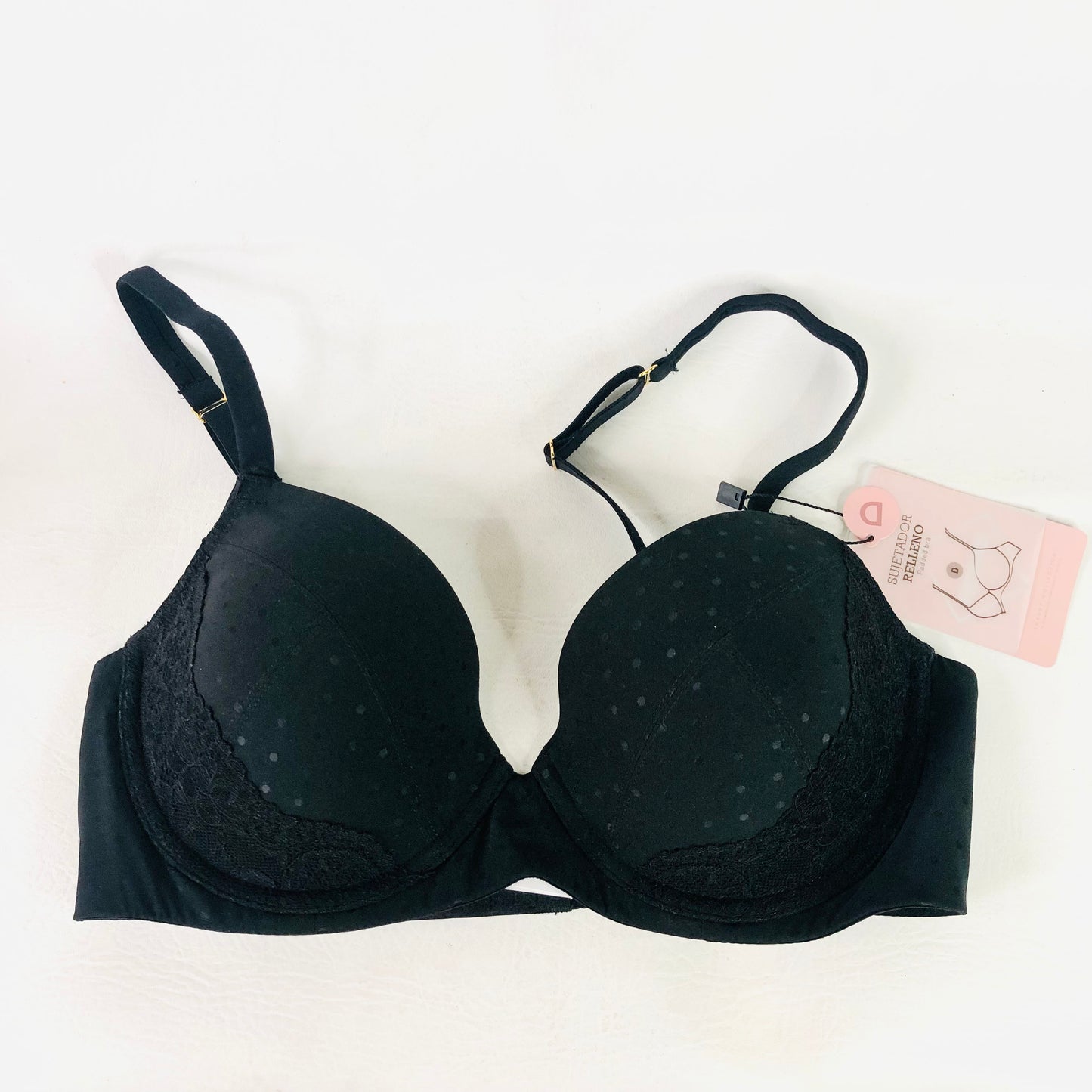 Promise By Roser Samon Black Relleno Padded Bra Size 32D New Designer