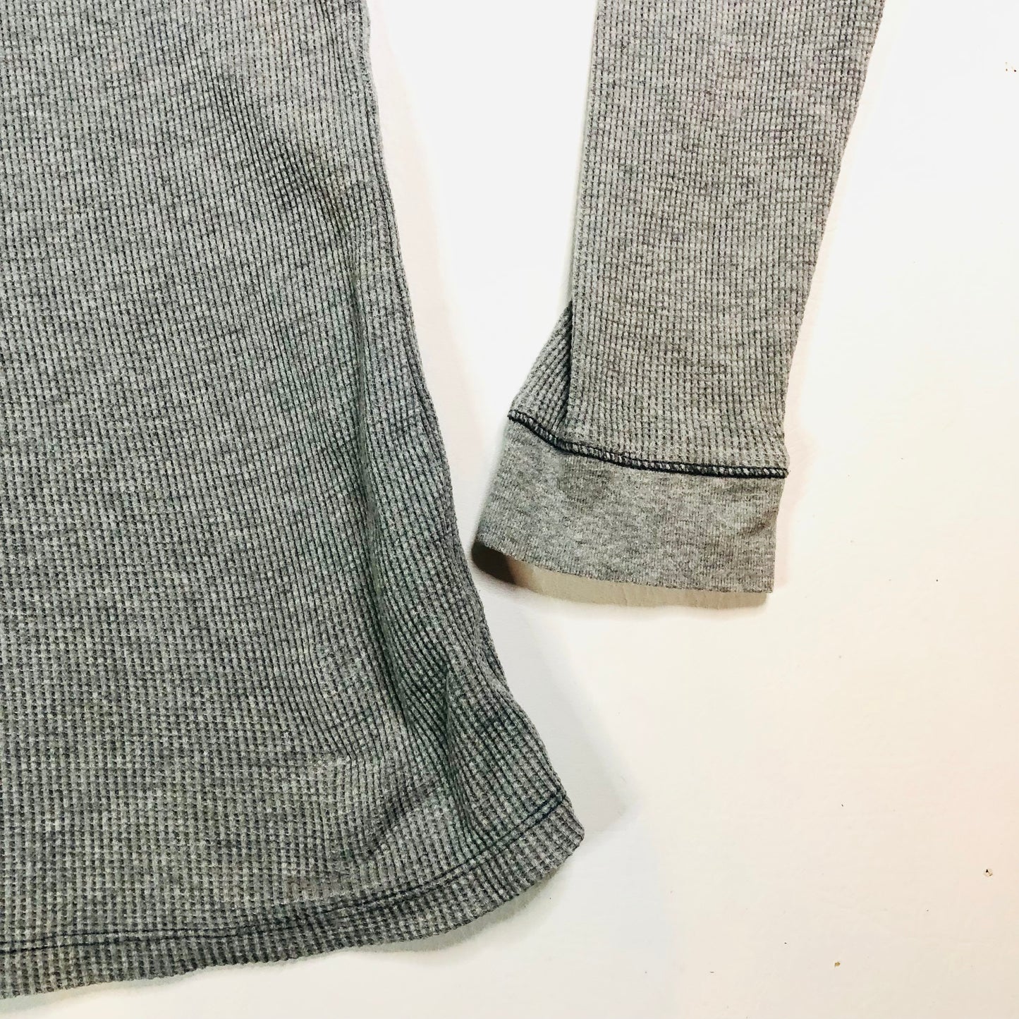 Boden Mini Grey Boys Long Sleeved Waffle Top T-Shirt Age 11-12 Years