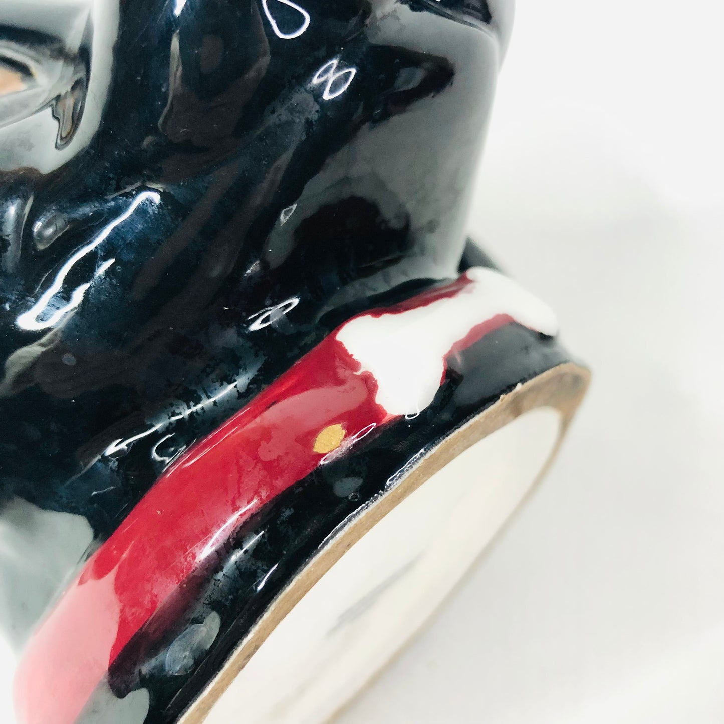 Black Labrador Dog With Red Collar Shaped Ceramic Mug Hand-Painted 3D Puppy Coffee Cup