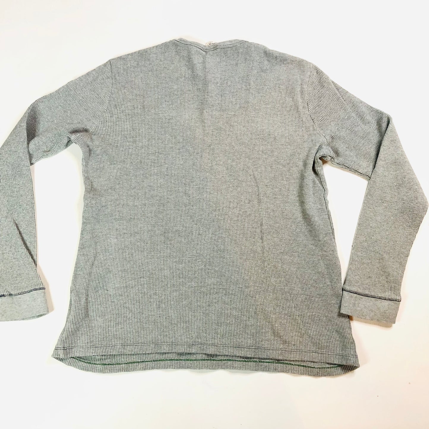 Boden Mini Grey Boys Long Sleeved Waffle Top T-Shirt Age 11-12 Years