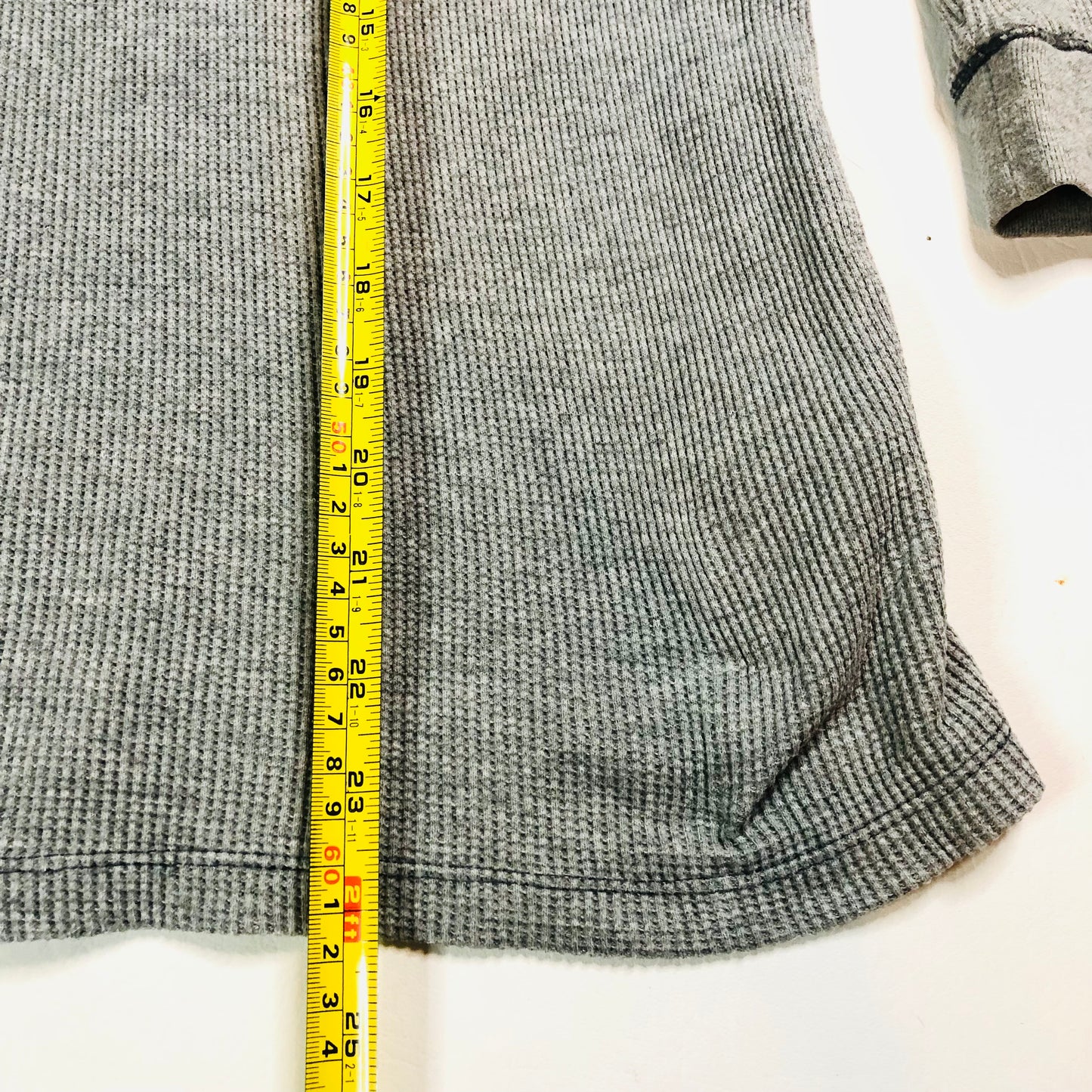 Boden Mini Grey Boys Long Sleeved Waffle Top T-Shirt Age 11-12 Years